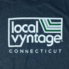 Local Vyntage Connecticut Logo T-Shirt Graphic Dark Blue