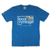 Local Vyntage Florida Logo T-Shirt Front Sea Blue