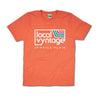 Local Vyntage Jamaica Plain T-Shirt Front Orange