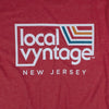 Local Vyntage New Jersey Logo T-Shirt Graphic Red