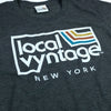 Local Vyntage New York Logo T-Shirt Detail Dark Gray
