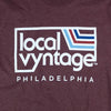 Local Vyntage Philadelphia Logo T-Shirt Graphic Burgundy