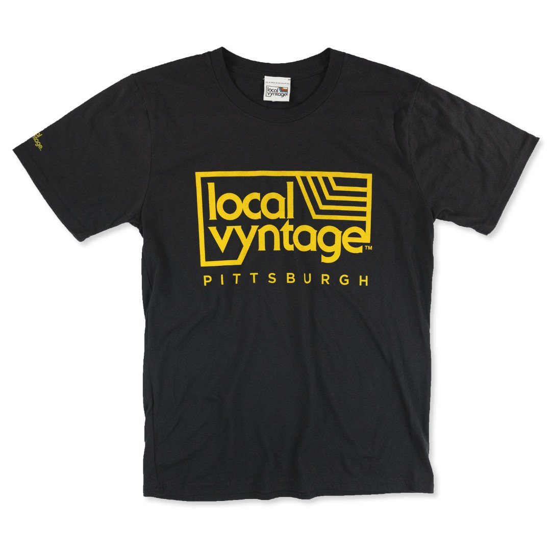 Local Vyntage Pittsburgh T-Shirt Front Black