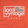 Local Vyntage Texas Logo T-Shirt Graphic Orange