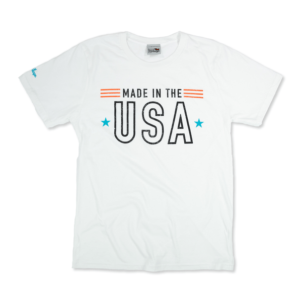 Made in the USA T-Shirt Front White
