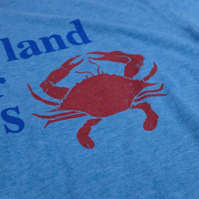 Maryland Is For Crabs T-Shirt Crab Royal Blue