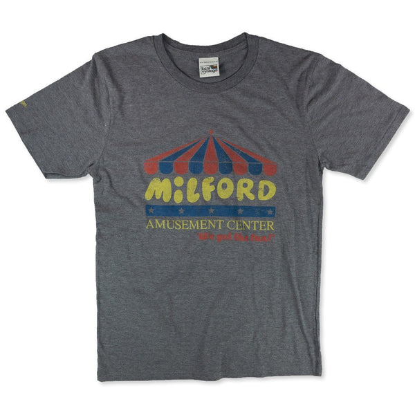 Milford Amusement Center Connecticut T-Shirt Front Gray