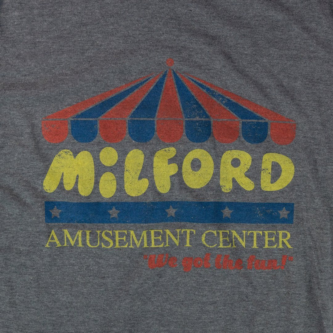 Milford Amusement Center Connecticut T-Shirt Graphic Gray