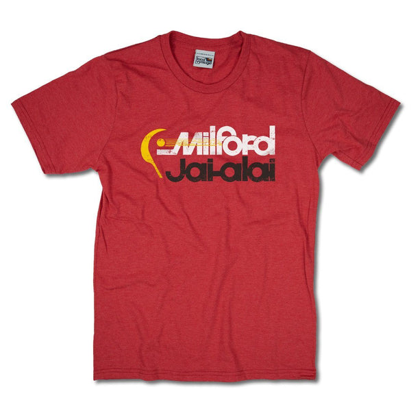 Milford Jai Alai Connecticut T-Shirt Front Red
