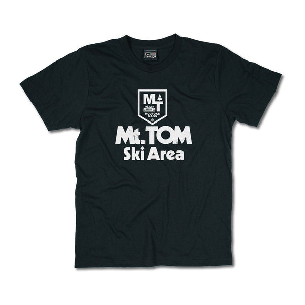 Mt. Tom Massachusetts T-Shirt Front Black