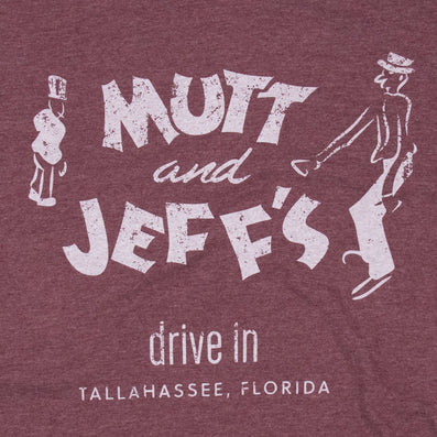 Mutt And Jeff's Tallahassee T-Shirt Graphic Burgundy