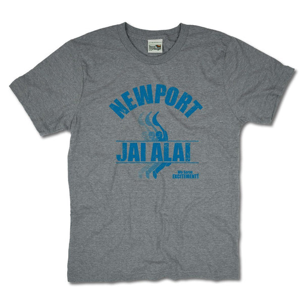 Newport Jai Alai Rhode Island T-Shirt Front Gray