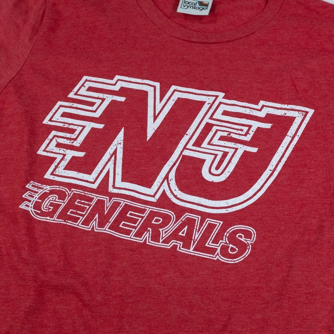 NJ Generals T-Shirt Detail Red