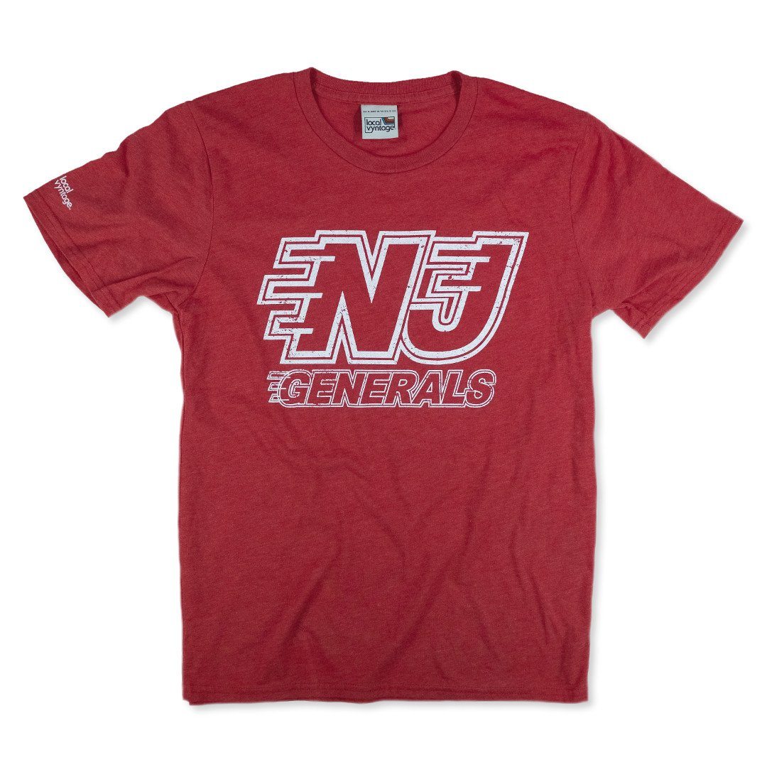 NJ Generals T-Shirt Front Red