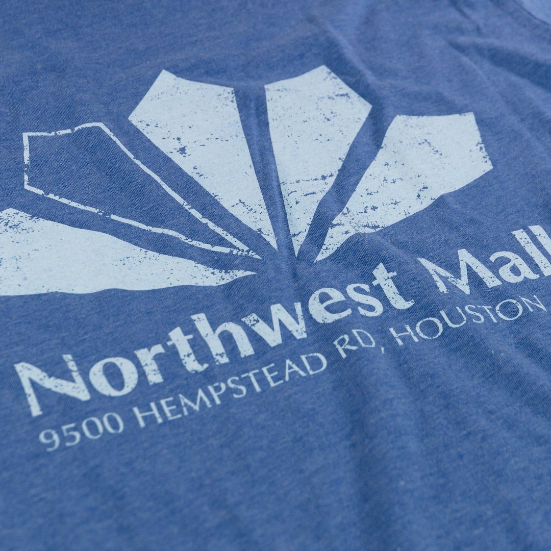Northwest Mall Houston T-Shirt Detail Royal Blue