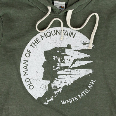 Old Man Of The Mountain New Hampshire Hoodie Graphic Forest Green