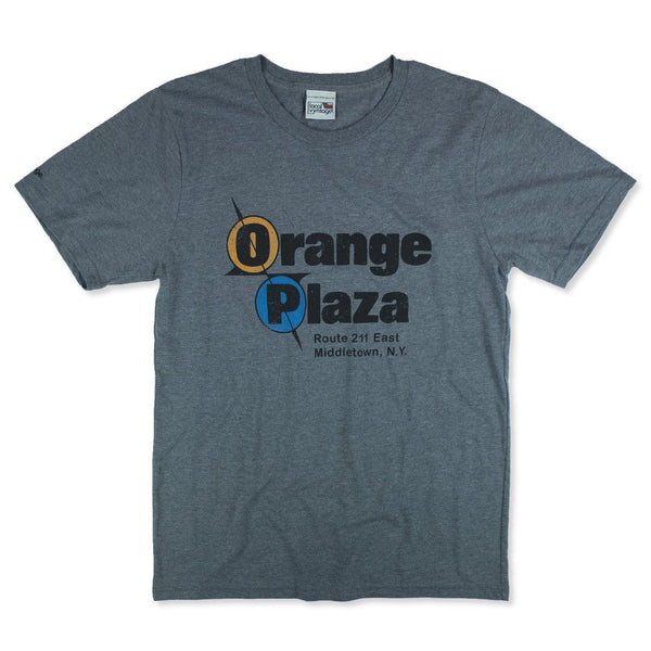 Orange Plaza Mall T-Shirt Front Gray