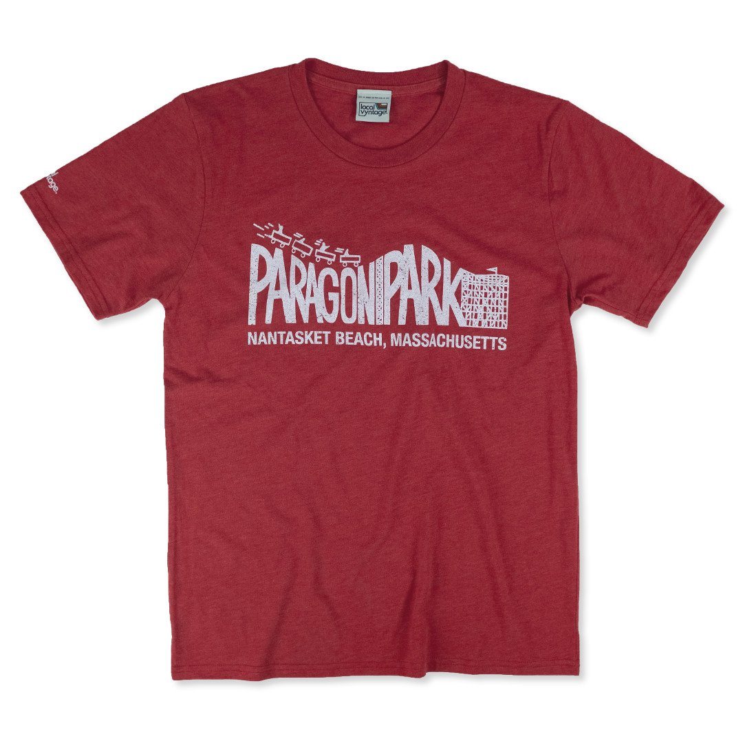 Paragon Park Boston T-Shirt Front Red