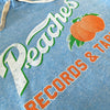 Peaches Records And Tapes Hoodie Detail Left Sky Blue