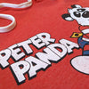 Peter Panda Child World Hoodie Detail Left Red