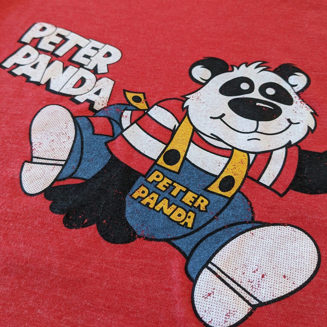 Peter Panda Child World T-Shirt Detail Right Red