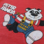 Peter Panda Child World T-Shirt Detail Right Red