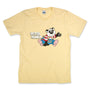 Peter Panda Child World T-Shirt Front Faded Yellow