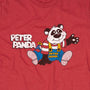 Peter Panda Child World T-Shirt Graphic Red