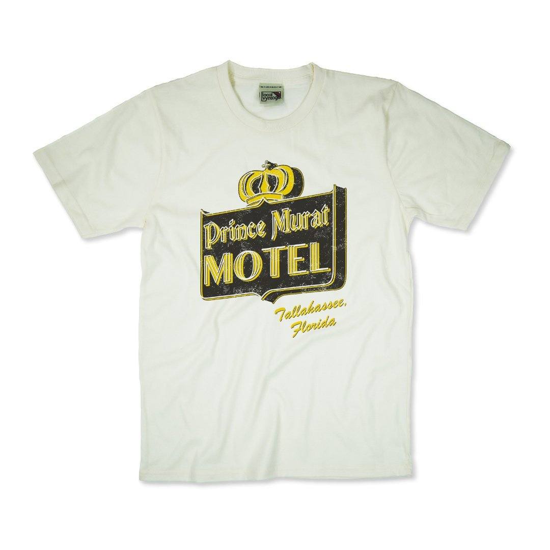 Prince Murat Motel Tallahassee T-Shirt Front Off-White