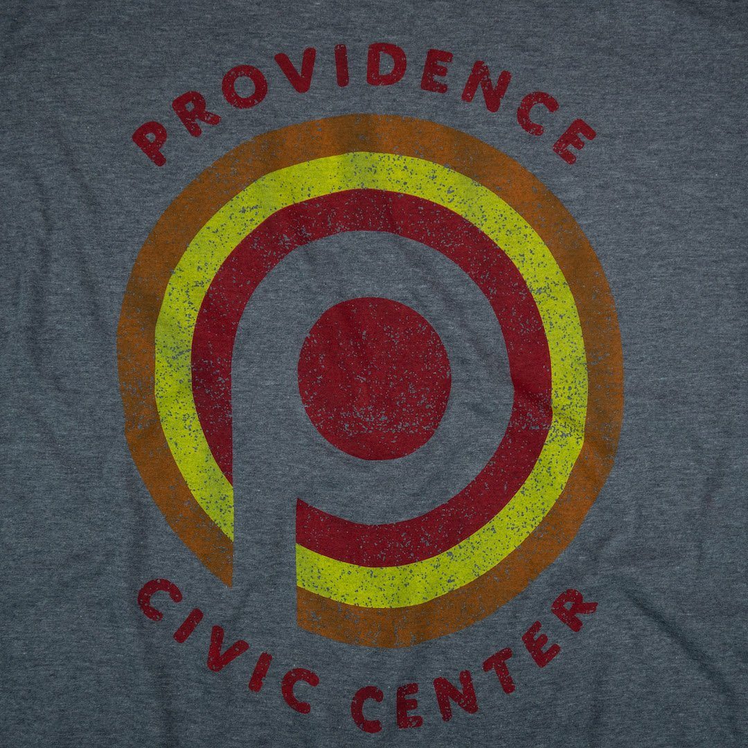 Providence Civic Center Rhode Island T-Shirt Graphic Gray