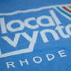 Local Vyntage Rhode Island T-Shirt Detail Light Blue
