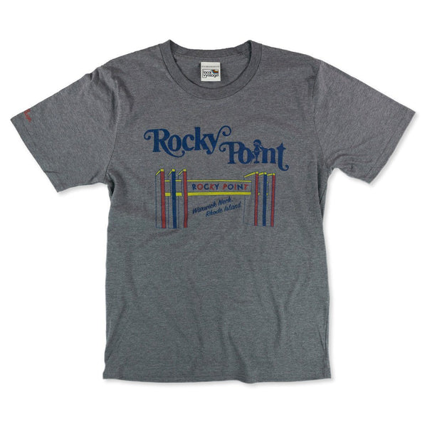 Rocky Point Rhode Island T-Shirt Front Gray