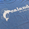 Sealand of Cape Cod Massachusetts T-Shirt Detail Bright Blue