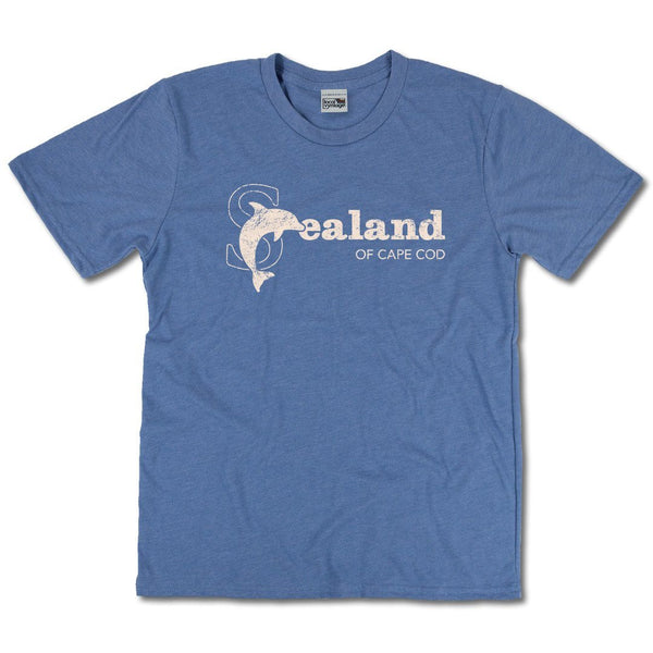 Sealand of Cape Cod Massachusetts T-Shirt Front Bright Blue