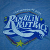Shootin' The Hooch Ramblin' Raft Race Atlanta T-Shirt Detail Royal Blue
