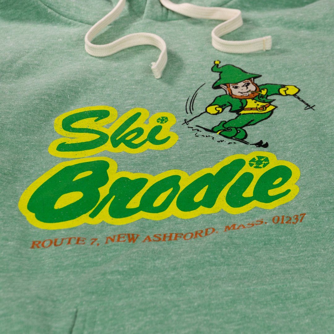 Ski Brodie Hoodie Detail Faded Green