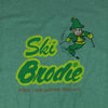 Ski Brodie T-Shirt Front Graphic Green