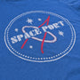 Space Port Arcade T-Shirt Detail Bright Blue