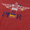 St Pete Pier Tampa T-Shirt Detail Red