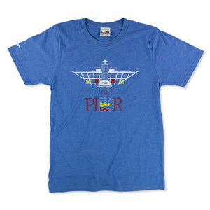 St Pete Pier Tampa T-Shirt Front Bright Blue