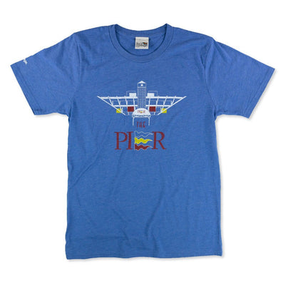 St Pete Pier Tampa T-Shirt Front Bright Blue