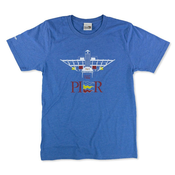 St Pete Pier Tampa T-Shirt Front Bright Blue