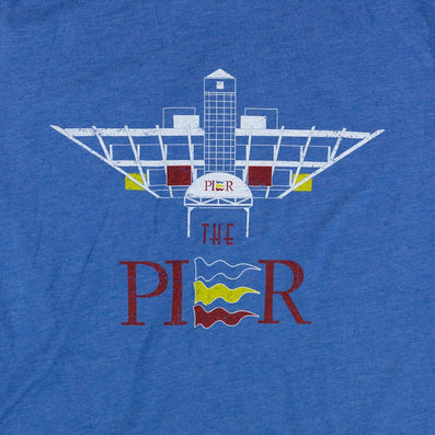 St Pete Pier Tampa T-Shirt Graphic Bright Blue