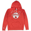 Strawberries Records And Tapes Hoodie Front Red