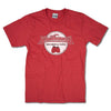Strawberries Records And Tapes T-Shirt Front Red
