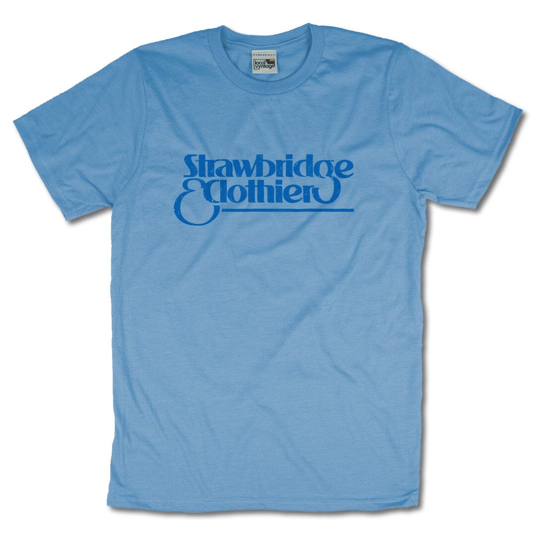 Strawbridge And Clothier T-Shirt Front Light Blue