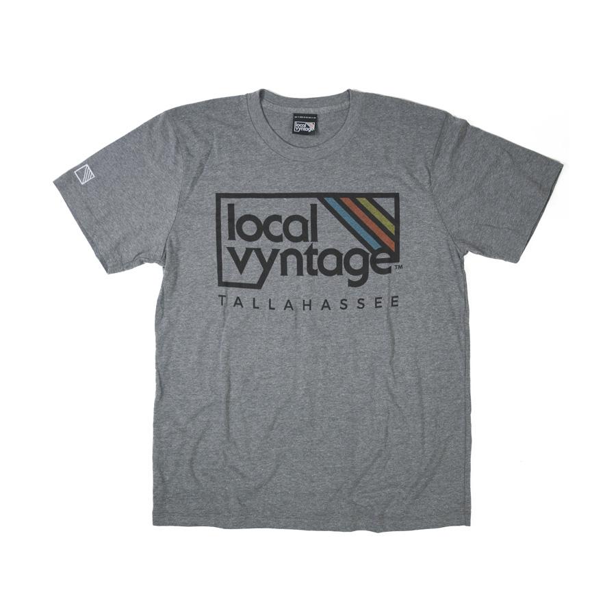 Tallahassee Local Vyntage Logo T-Shirt Front Gray