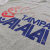 Tampa Jai Alai Florida T-Shirt Detail Light Gray