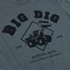 The Big Dig Boston T-Shirt Detail Gray
