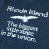 The Biggest Little State Rhode Island T-Shirt Detail Dark Blue